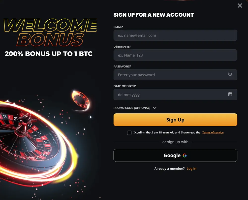 casino Instant Casino AU Instant Casino registration process